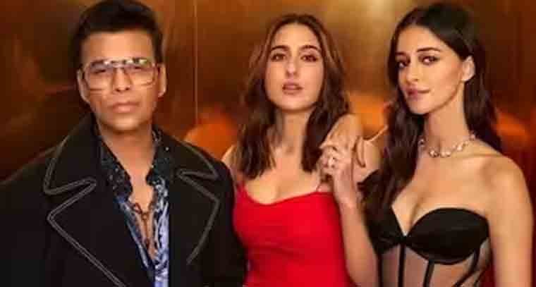  'కాఫీ విత్ కరణ్' షో లో సందడి చేసిన సారా అలీఖాన్, అనన్యా పాండే