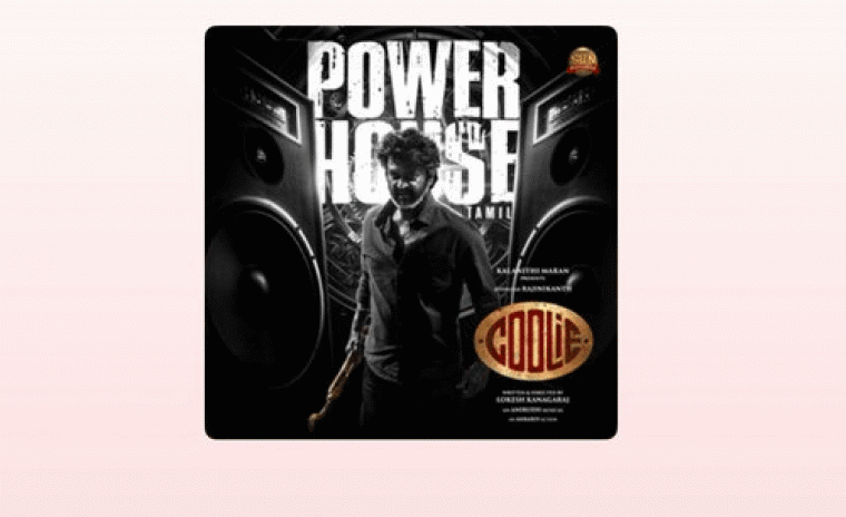 కూలీ: స్పాటిఫ్య్ లో 'పవర్ హౌస్' సాంగ్ కి సెన్సషనల్ రెస్పాన్స్ 