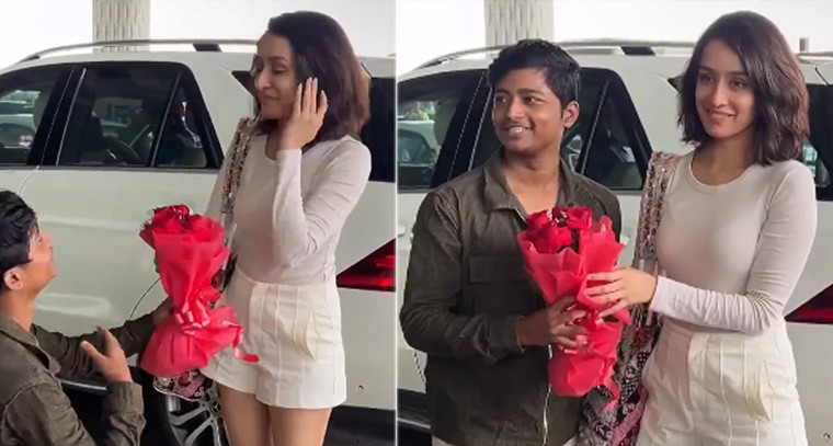 శ్రద్ధా కపూర్  ప్రపోజ్ చేసిన అభిమాని ..వీడియో వైరల్ 