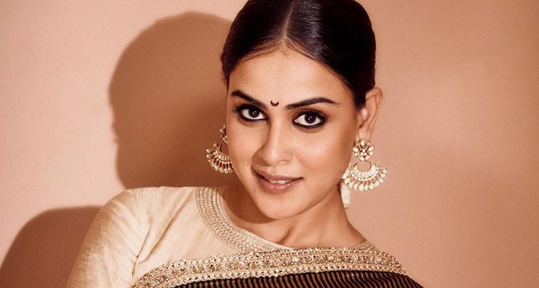 చీరకట్టులో క్యూట్ గా  జెనీలియా