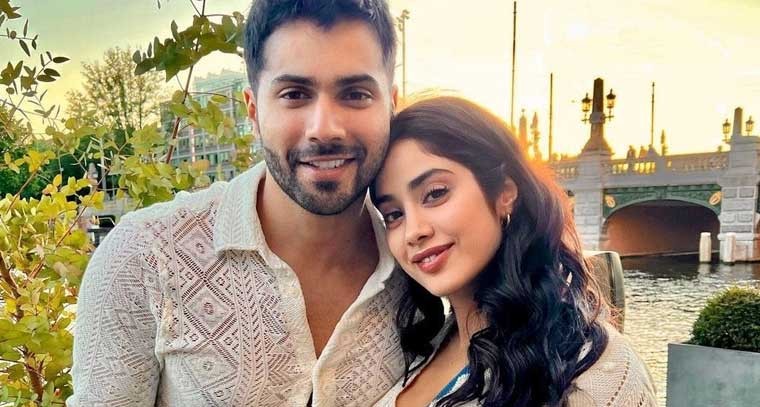 వైట్ & వైట్ లో వరుణ్-జాన్వీ 