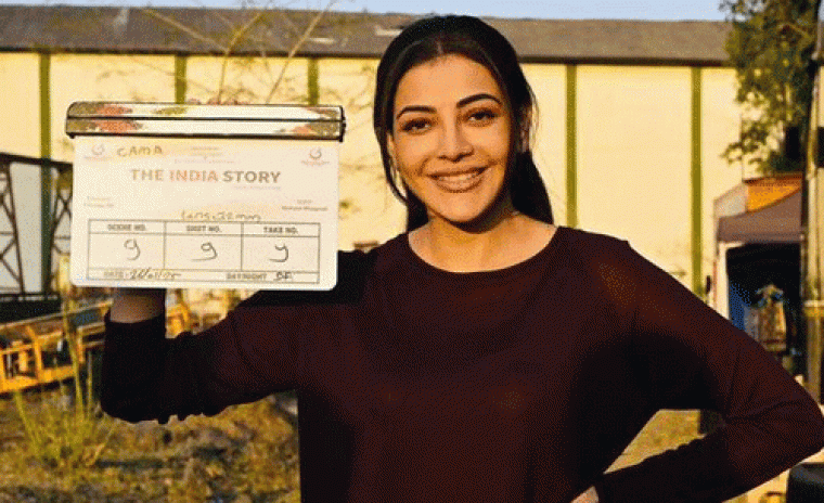 'ఇండియా స్టోరీ' సెట్స్‌లో జాయిన్ అయ్యిన కాజల్ 