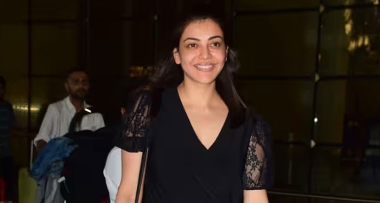 ఎయిర్‌పోర్టులో కాజల్ అగర్వాల్ సందడి