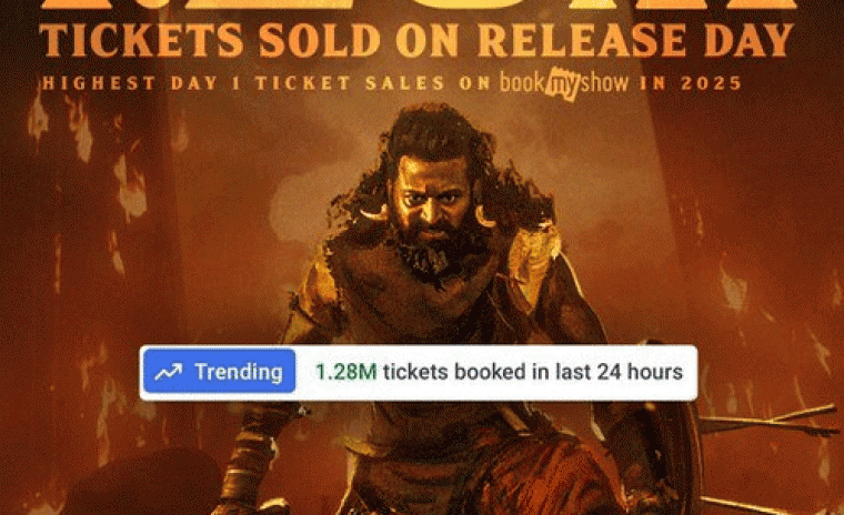 బుక్ మై షోలో 'కాంతారా చాప్టర్ 1' జోరు 