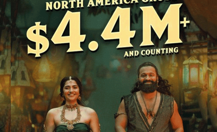 $4.4M మార్క్ కి చేరుకున్న 'కాంతారా చాప్టర్ 1' నార్త్ అమెరికా గ్రాస్ 