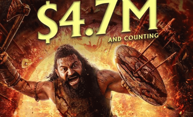 $4.7M మార్క్ కి చేరుకున్న 'కాంతారా చాప్టర్ 1' నార్త్ అమెరికా గ్రాస్  