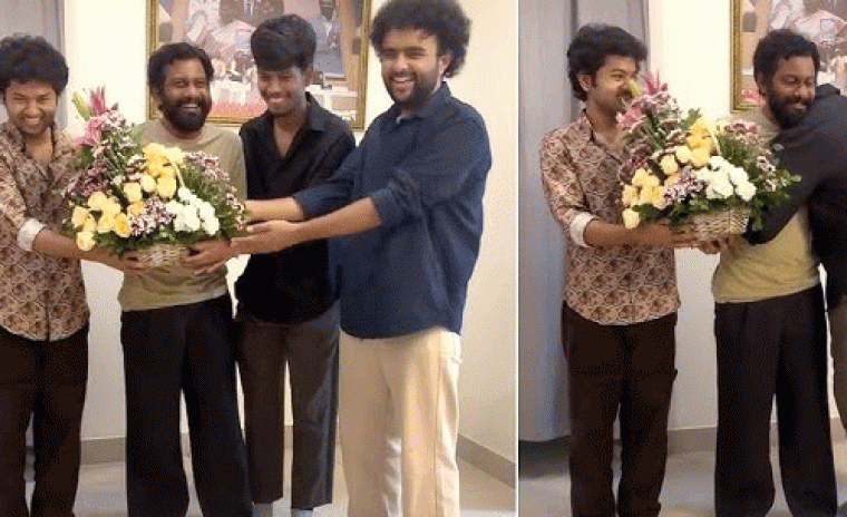 'లిటిల్ హార్ట్స్' టీమ్ తో పెద్ది డైరెక్టర్ 