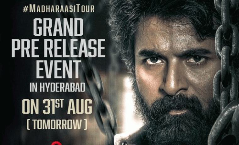 'మాధరాసి' ప్రీ రిలీజ్ ఈవెంట్ కి తేదీ ఖరారు