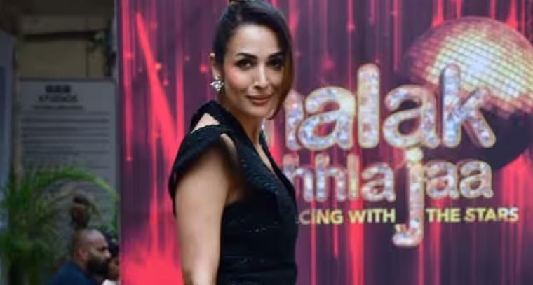 మినీ బ్లాక్ డ్రెస్ లో మలైకా అరోరా