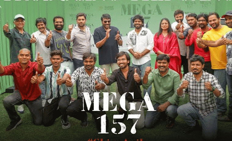 'మెగా 157' శాటిలైట్ రైట్స్ ని సొంతం చేసుకున్న ప్రముఖ బ్యానర్