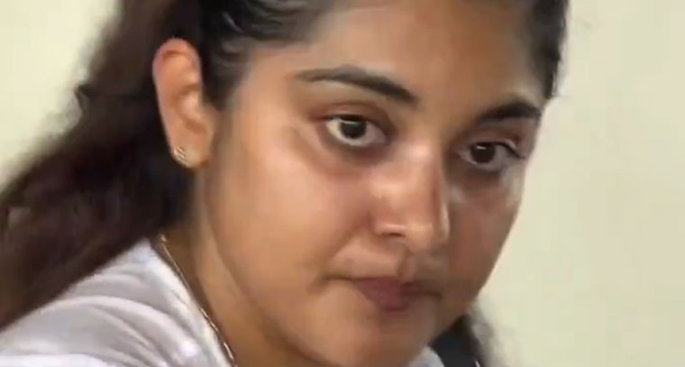 డిఫరెంట్ లుక్ లో కనిపించిన హీరోయిన్ నివేదా థామస్