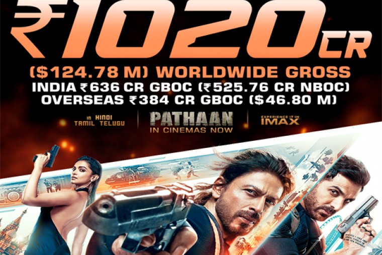 పఠాన్ లేటెస్ట్ వరల్డ్ వైడ్ కలెక్షన్స్  