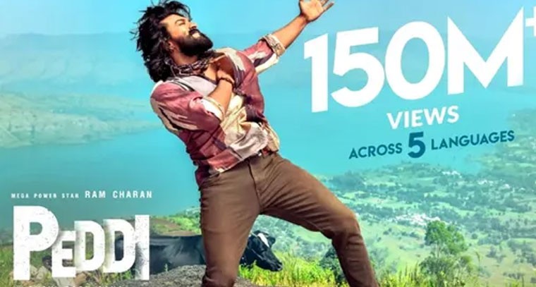 మరో మైల్ స్టోన్ చేరుకున్న రామ్ చ‌ర‌ణ్ ‘చికిరి చికిరి’ సాంగ్