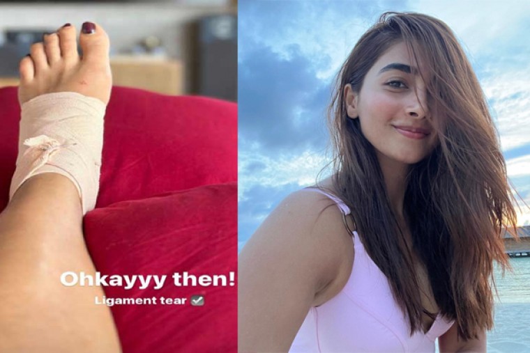 పూజా హెగ్డే కాలికి గాయం... ఏమైంది...??