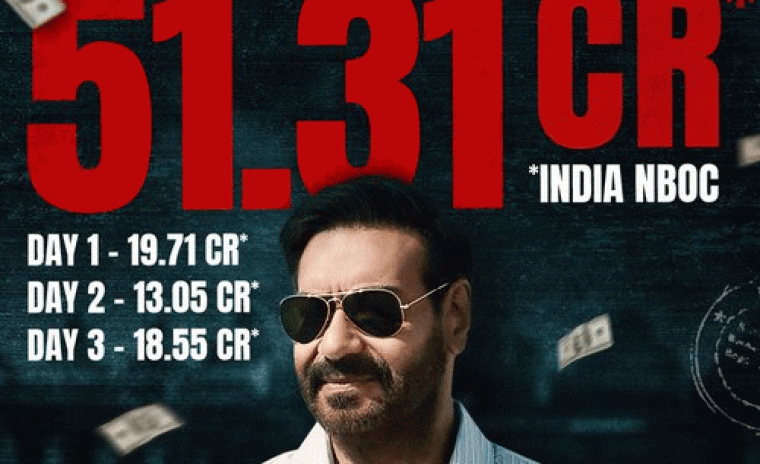 'రైడ్ 2' మూడు రోజుల గ్రాస్ ఎంతంటే...!