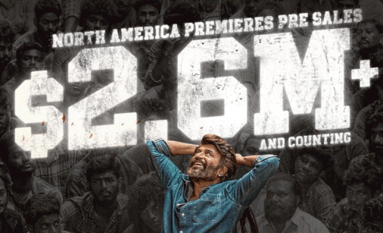 $3M మార్క్ కి చేరువలో 'కూలీ' నార్త్ అమెరికా ప్రీ సేల్స్ 