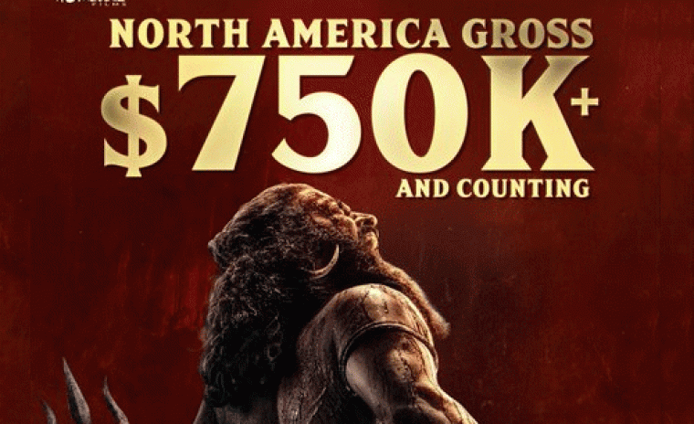 $750K మార్క్ కి చేరుకున్న 'కాంతారా చాప్టర్ 1' నార్త్ అమెరికా గ్రాస్ 