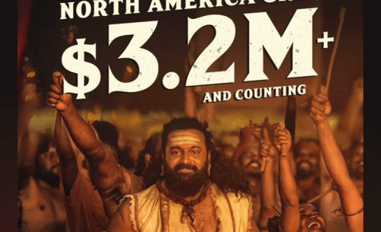 $3.2M మార్క్ కి చేరుకున్న 'కాంతారా చాప్టర్ 1' నార్త్ అమెరికా గ్రాస్ 