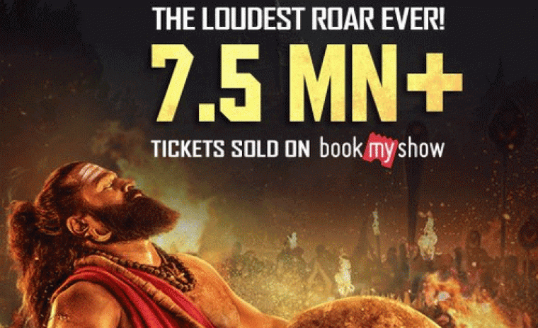 బుక్ మై షోలో 'కాంతారా: చాప్టర్ 1' సెన్సేషన్ 