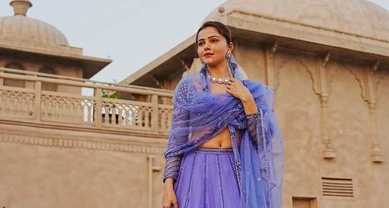 ఎంబ్రాయిడరీ లెహంగా లో రుబీనా దిలైక్