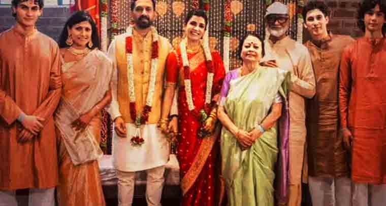 అత్తింటి ఫ్యామిలీతో ఫోటో దిగిన సమంత 
