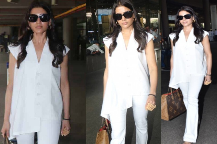 వైరల్ పిక్స్.. చాన్నాళ్లకు దర్శనమిచ్చిన సమంత ..!!