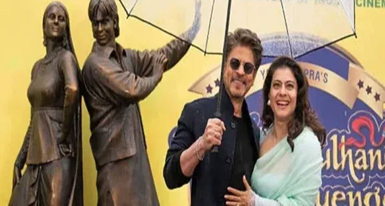 షారుఖ్-కాజోల్ కాంస్య విగ్రహం లండన్‌లో ఆవిష్కరణ