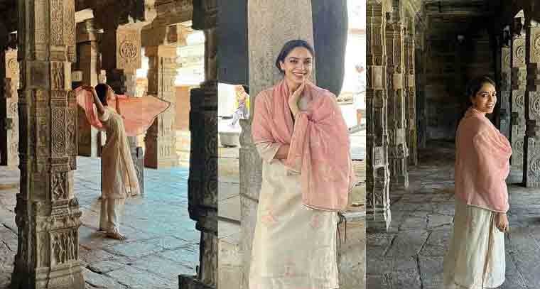 అరుణాచలం స్వామిని దర్శించుకున్న శోభిత 
