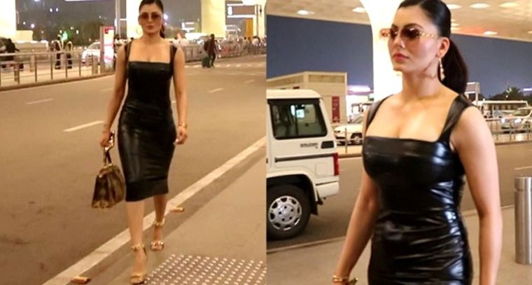 బ్లాక్ కలర్ డ్రెస్‌లో  ఊర్వశి రౌతేలా !