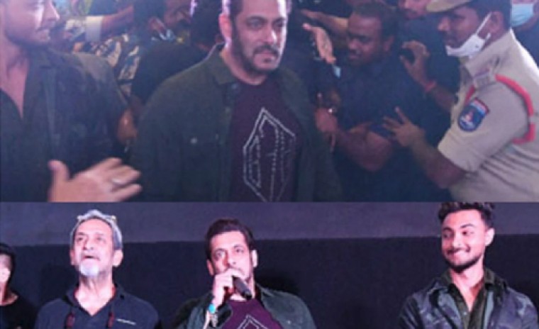 'అంతిమ్' సినిమా ప్రమోషన్ కోసం భాగ్యనగరంలో 'సల్లూ భాయ్' సందడి.. 
