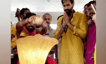 'కన్నప్ప' జన్మస్థలంలో పూజలు చేసిన మంచు విష్ణు