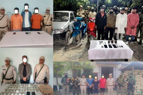 14 militants of banned outfits held in Manipur; arms, ammunition recovered