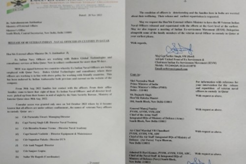 Fate of eight ex-Indian Navy personnel in Qatar hangs in the balance
