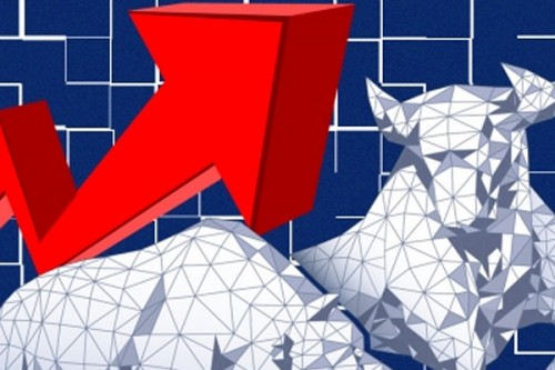 Sensex welcomes RBI's jumbo 50 bps rate cut, surges over 500 points