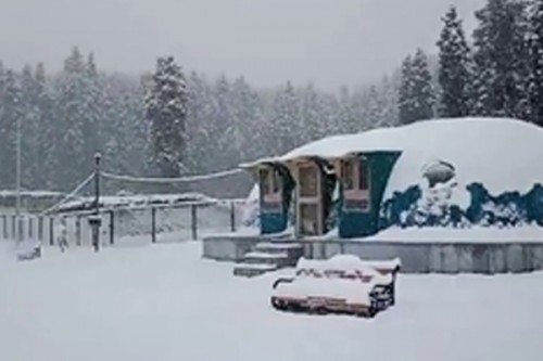 Fresh snowfall in mountains as rain lashes J&K plains