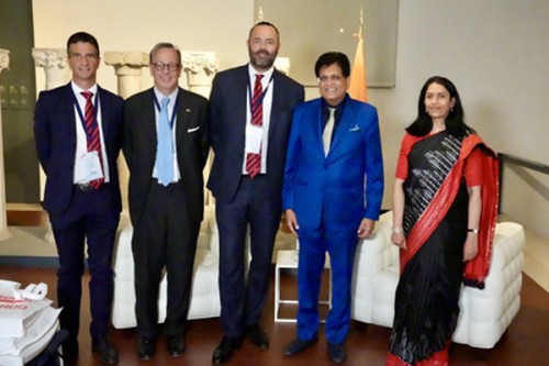 Piyush Goyal in Italy, meets biz leaders to strengthen strategic collaborations