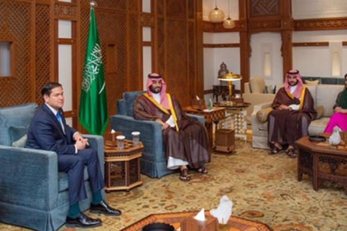Saudi crown prince meets Zelensky, Rubio