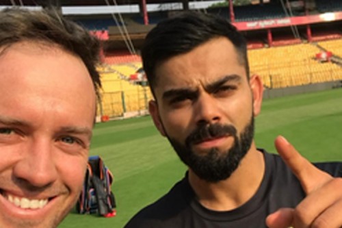 'Good luck my biscuit', De Villiers wishes Kohli ahead of tournament opener