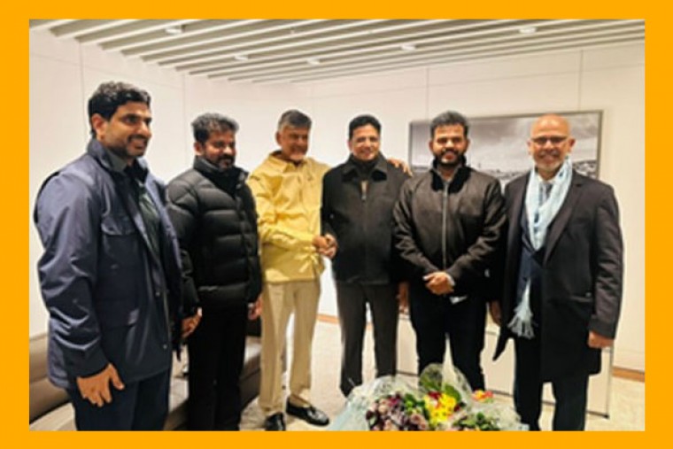 Telangana, Andhra CMs Meet in Zurich, Discuss Investments