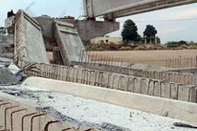 Under-construction bridge collapses in Telangana