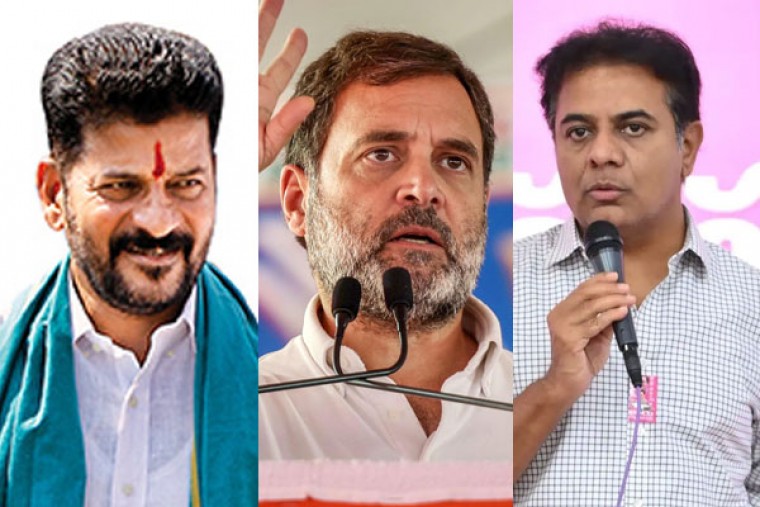 KTR Challenges Rahul Gandhi Over Revanth Reddy's Alleged Secret BJP Meetings