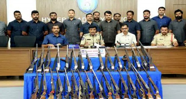 Hyderabad police have busted a fake arms license racket