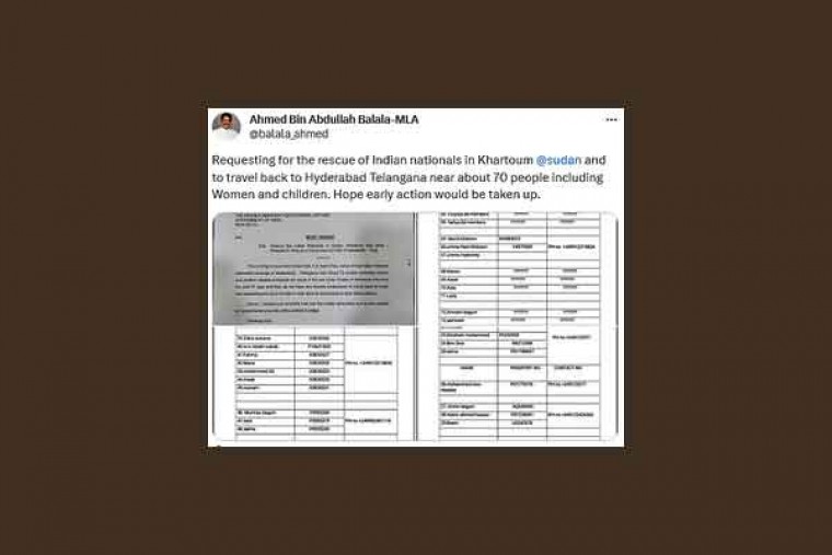 AIMIM legislator urges Jaishankar to evacuate 70 Indians stuck in Sudan