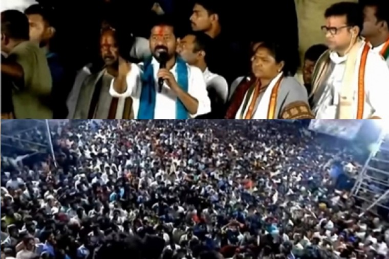 During the yatra, BRS men throw eggs and tomatoes at Congress leader