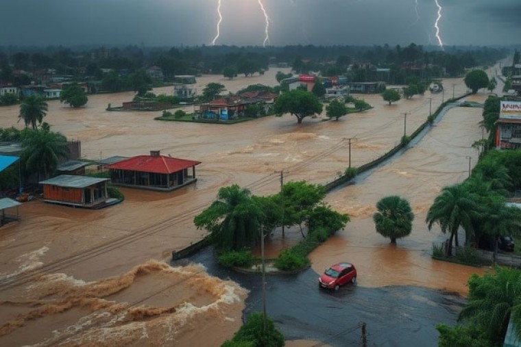 Heavy rains trigger flash floods in parts of Telangana