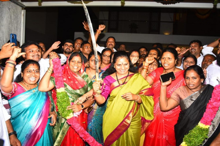 KCR's daughter welcomes reported Cabinet nod for women's quota bill but remains apprehensive