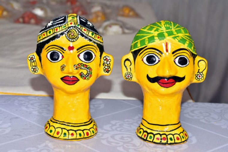 Telangana's Cheriyal art captivates visitors at Bharat Parv 2025 in Gujarat