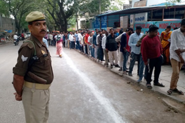 20.64% polling in first four hours in Telangana