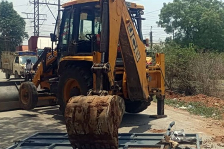 Demolition of illegal structures, encroachments in Greater Hyderabad continue
