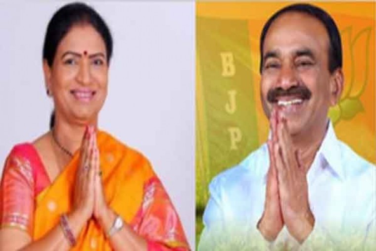 BJP's Aruna, Rajender file nomination papers in Telangana